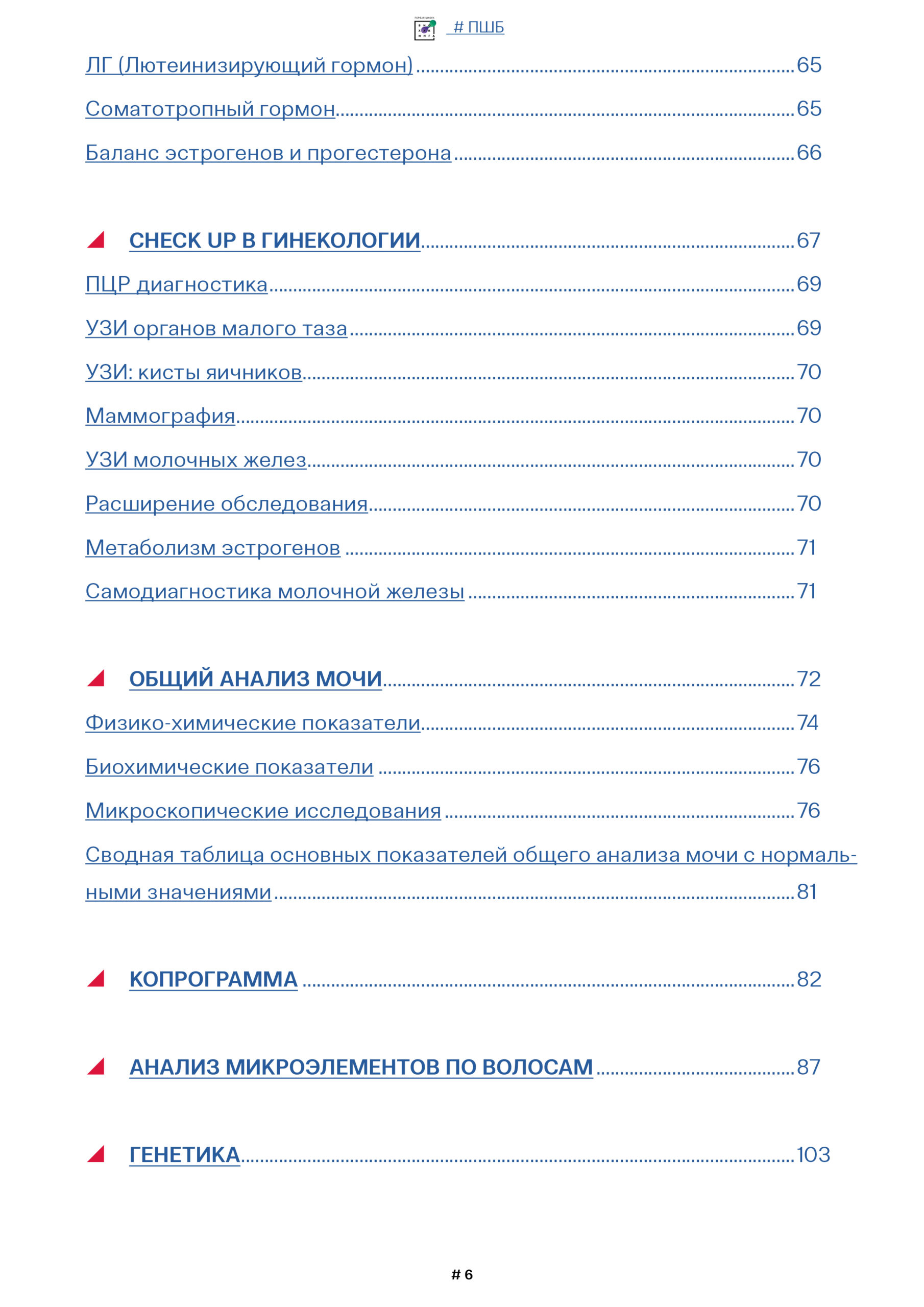 Анализы. Шпаргалка | Первая Школа Биохакинга