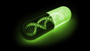 Creative Wallpaper Green Dna Black Background 104275 26